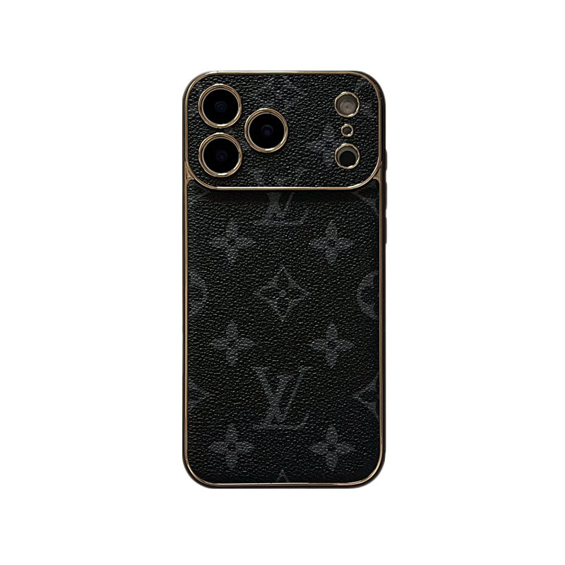 Luxury Leather Monogram iPhone Case For iPhone 17 Series-CYLV005