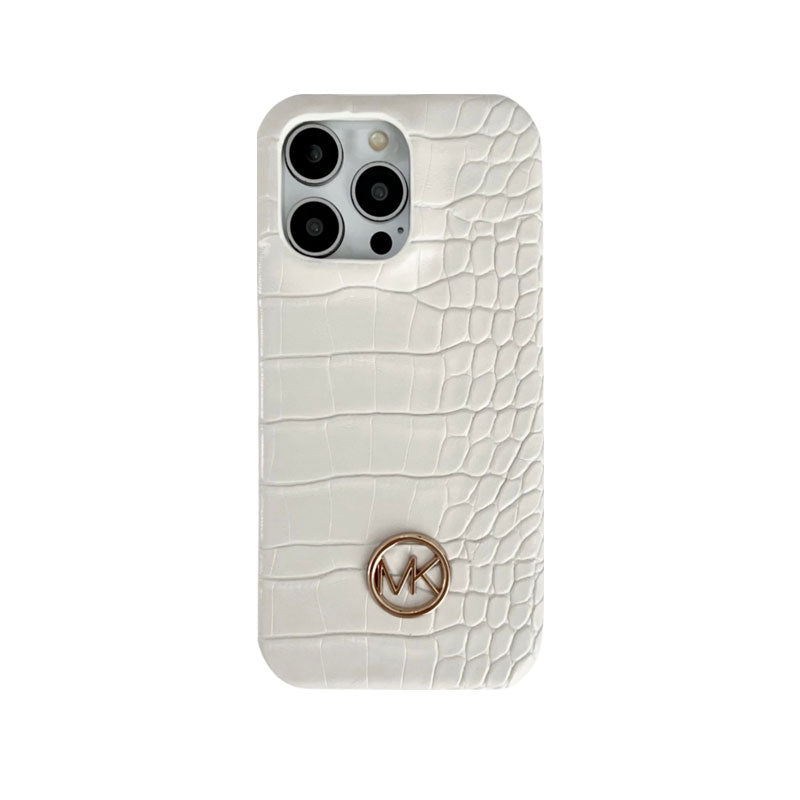 Alligator Print MK iPhone Case Black-EYW251836