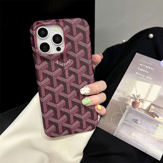 GD iPhone Case Red Leather-YBK241523