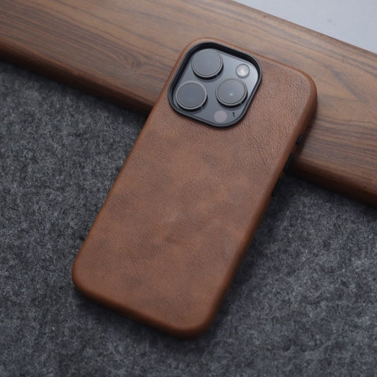 MagSafe Cowhide Leather iPhone Case