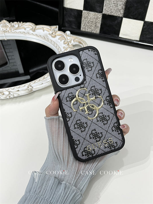 GS iPhone Case Silicone Black-240325