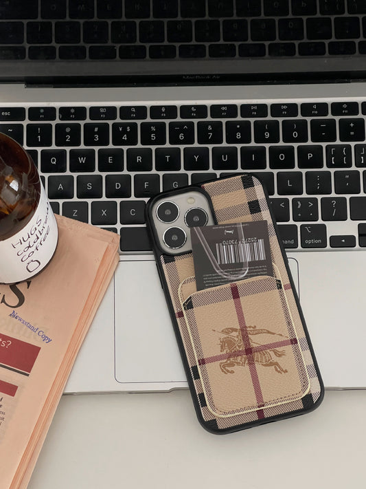 Leather BB iPhone Case-With Card Holder-DKK241420