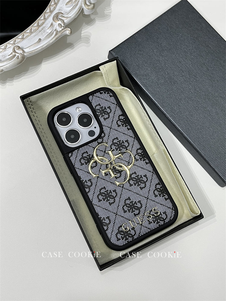 GS iPhone Case Silicone Black-240325