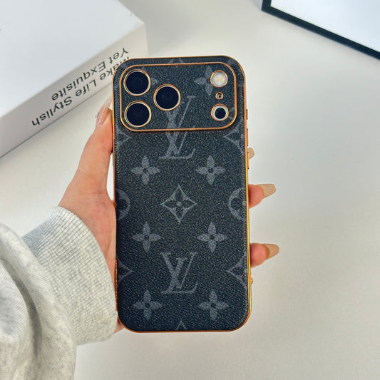 Classic Leather Monogram iPhone Case For iPhone 17 Series- CYLV040