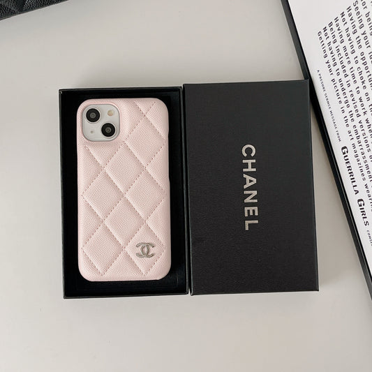 Classic Leather CC iPhone Case Pink -ZKK251023