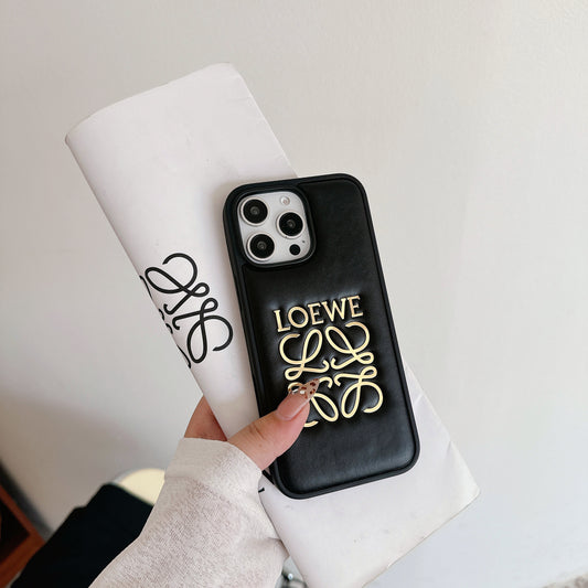 Leather LE iPhone Case Black-JSP251510