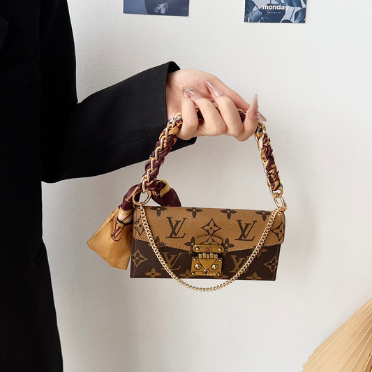 Leather Folio Monogram iPhone Case With Card Holder And Strap-CFMTY21