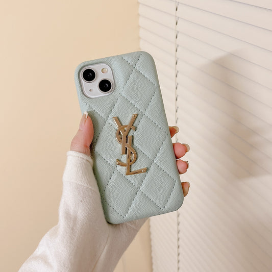 Classic YL iPhone Case Leather Green-LXP241442