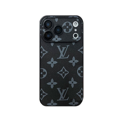 Classic Leather Monogram iPhone Case For iPhone 17 Series-CYLV015