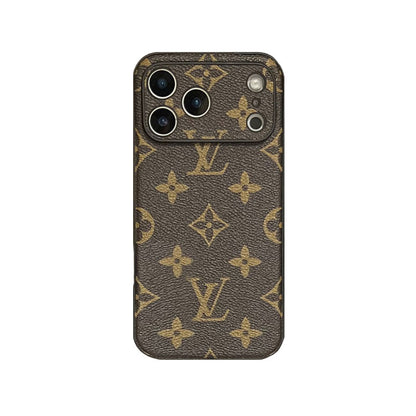 Leather Monogram iPhone Case For iPhone 17 Series-CYLV022