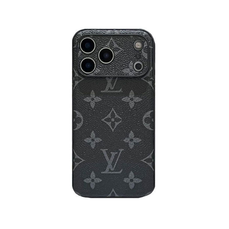 Leather Monogram iPhone Case For iPhone 17 Series-CYLV022