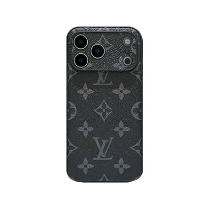 Leather Monogram iPhone Case For iPhone 17 Series-CYLV022