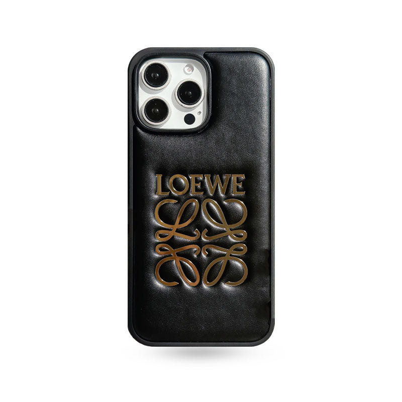 Leather LE iPhone Case Black-JSP251510