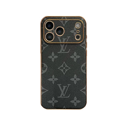 Premium Leather Monogram iPhone Case For iPhone 17 Series-CYLV020