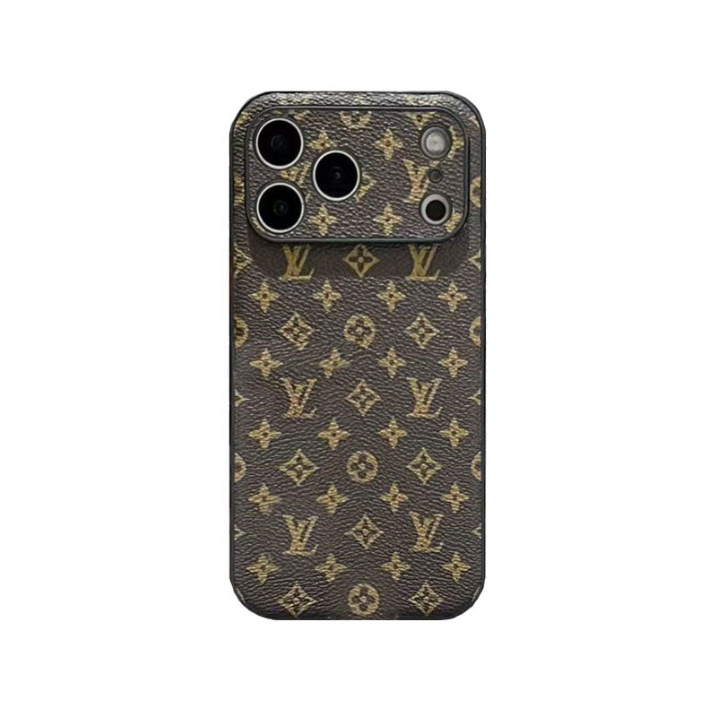 Leather Monogram iPhone Case For iPhone 17 Series-CYLV022