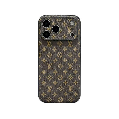 Leather Monogram iPhone Case For iPhone 17 Series-CYLV022