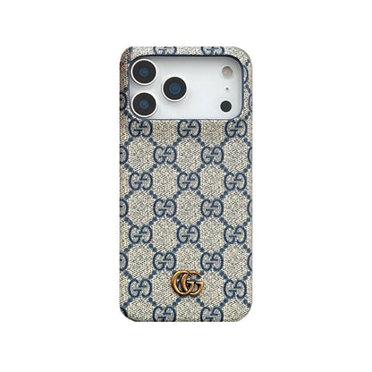 Classic Leather GG iPhone Case For iPhone 17 Series Brown-CJK251705