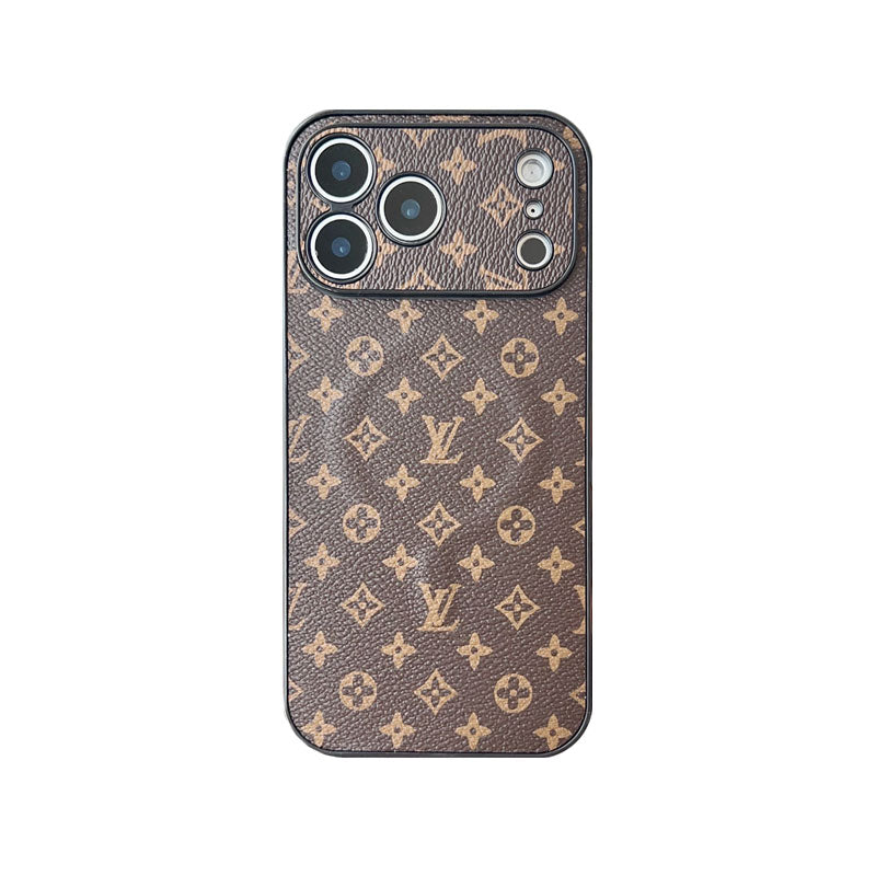 Premium Leather Monogram iPhone Case （Magsafe） For iPhone 17 Series-CYLV059