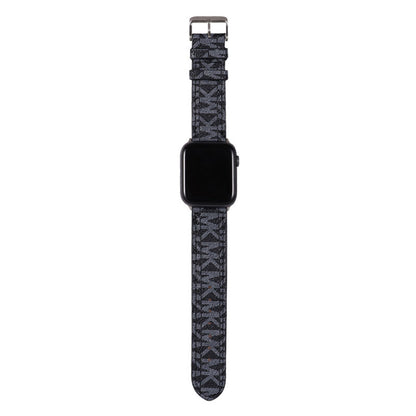 Luxury Leather MK Apple Watch Band White-LBB25405
