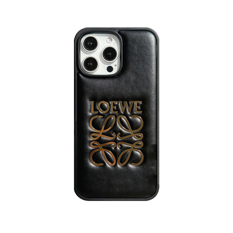 Leather LE iPhone Case Black-JSP251510