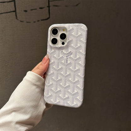 GD iPhone Case  White Leather-YBK241523