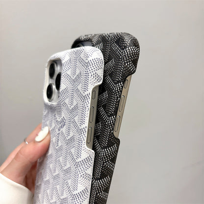 GD iPhone Case  White Leather-YBK241523