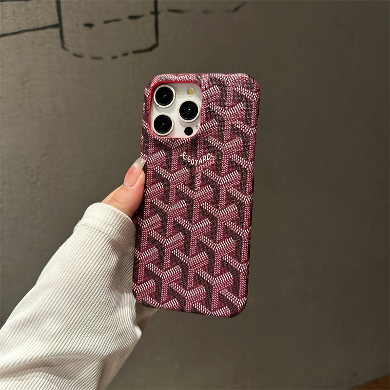GD iPhone Case Red Leather-YBK241523
