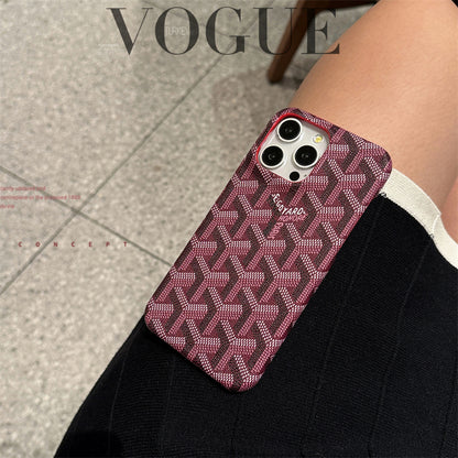 GD iPhone Case Red Leather-YBK241523