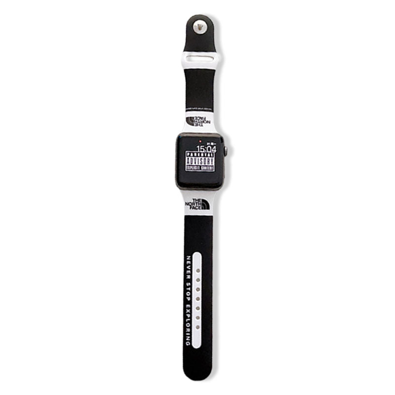 Silica Gel TNF Apple Watch Band Black-BBD251428