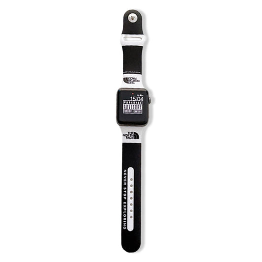 Silica Gel TNF Apple Watch Band Black-BBD251428