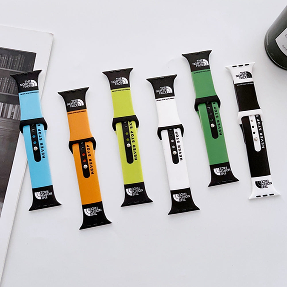 Silica Gel TNF Apple Watch Band Black-BBD251428