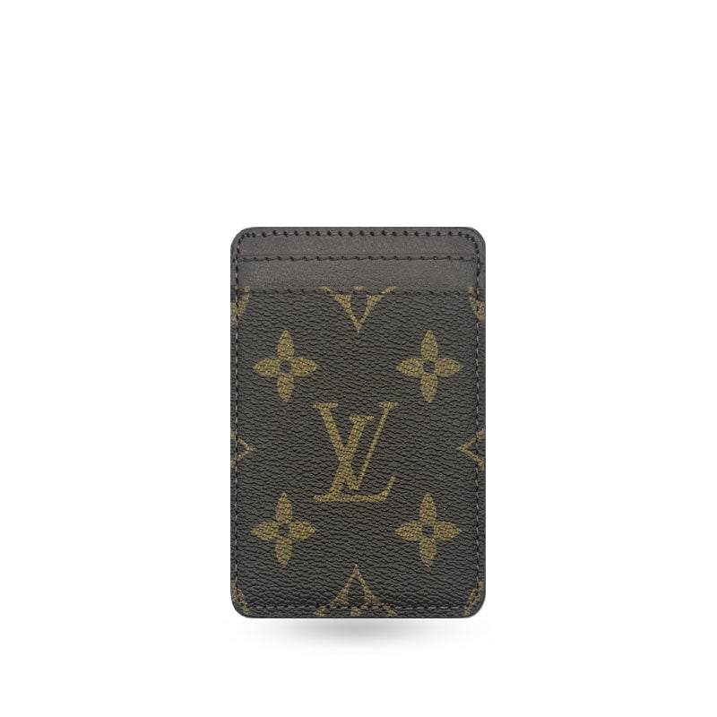 Leather Monogram Magnetic Wallet Big Printing-CYLV021