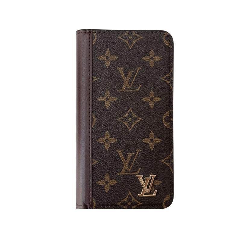 Premium Leather Folio Wallet Case for iPhone Big Printing -CFLB251816