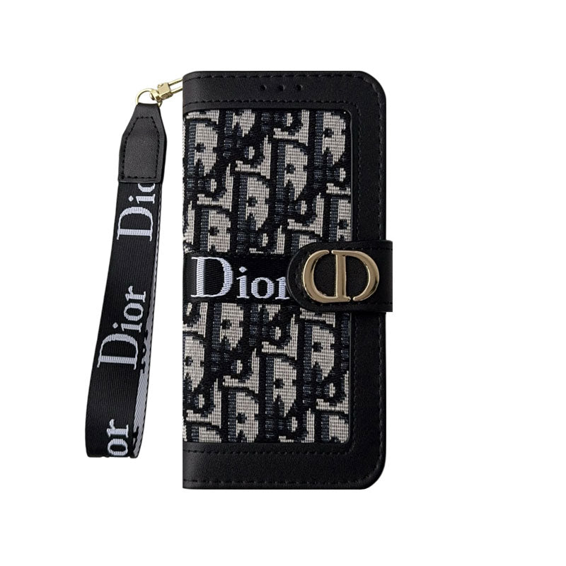 CD iPhone Case With Card Holder And Wrist Strap-CFW251104