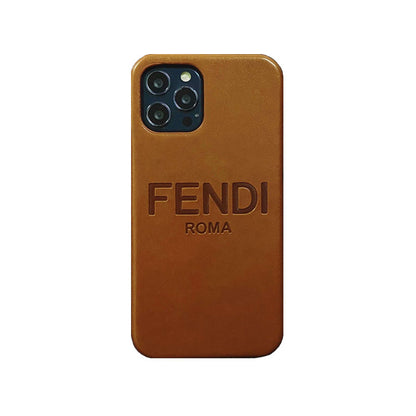 FD iPhone Case Leather Brown-ZP240325