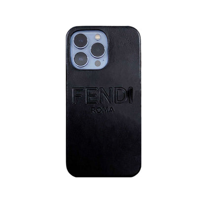 FD iPhone Case Leather Brown-ZP240325