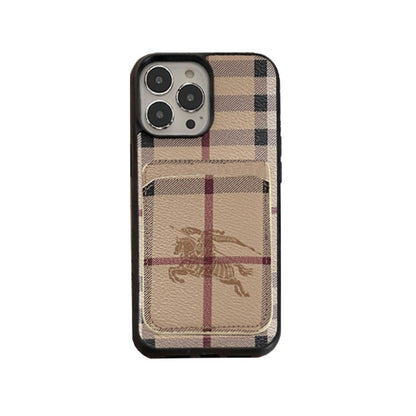 Leather BB iPhone Case-With Card Holder-DKK241420