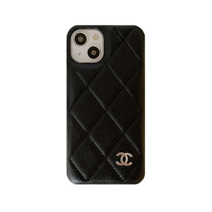 Classic Leather CC iPhone Case Black -ZKK251023