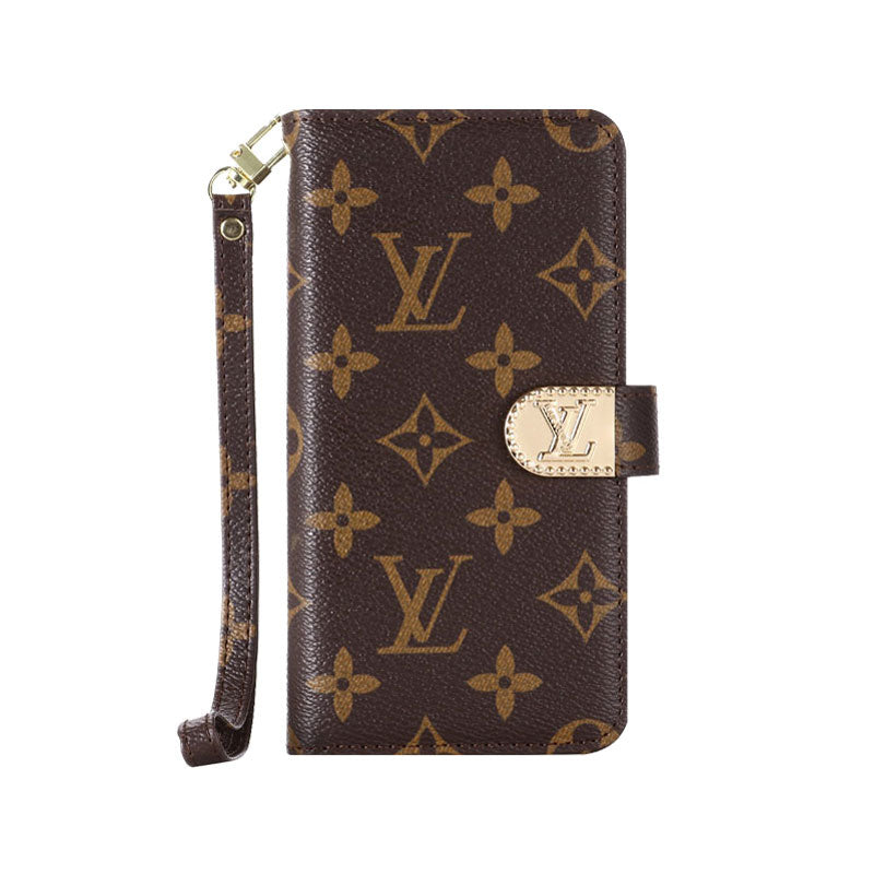Luxury Monogram iPhone Case With Zipper Wallet And Strap -CFLB251520