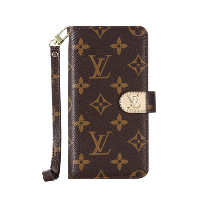 Luxury Monogram iPhone Case With Zipper Wallet And Strap -CFLB251520
