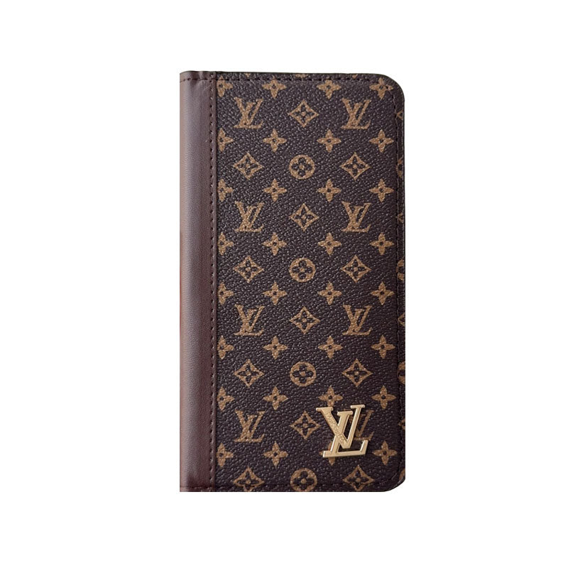 Premium Leather Folio Wallet Case for iPhone Big Printing -CFLB251816
