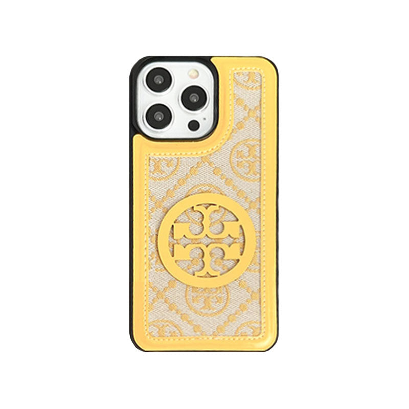 Classic TB iPhone Case With Strap Yellow -SL240411