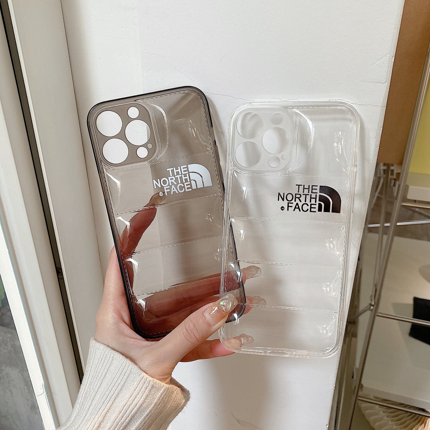 Clear NF iPhone Case-Black