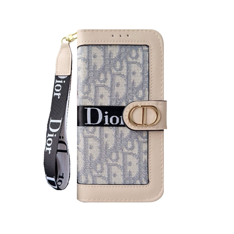 CD iPhone Case With Card Holder And Wrist Strap-CFW251104