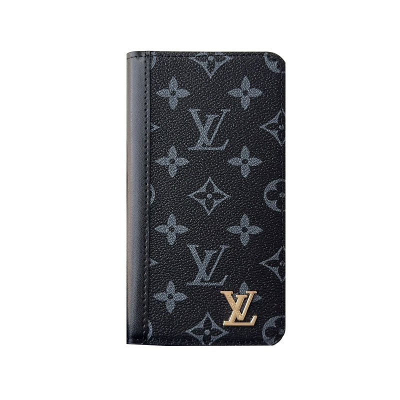Premium Leather Folio Wallet Case for iPhone Big Printing -CFLB251816