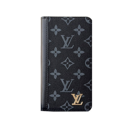 Premium Leather Folio Wallet Case for iPhone Big Printing -CFLB251816