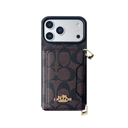Leather CH iPhone Case With Wallet And Crossbody Strap-CFK251106