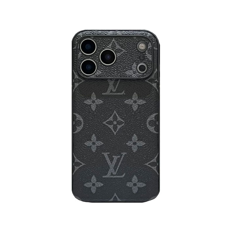 Leather Monogram iPhone Case For iPhone 17 Series-CRK251450
