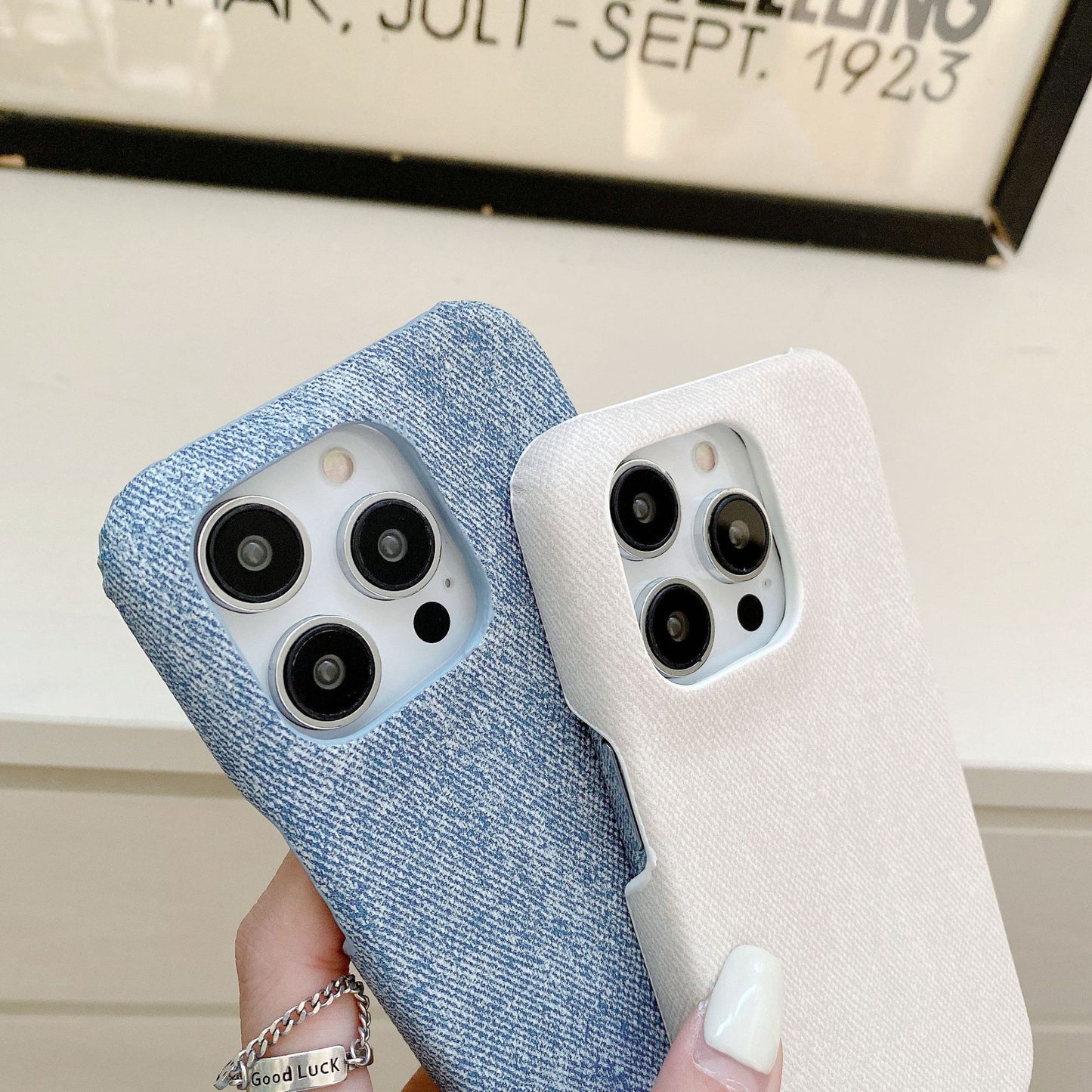 Twill Denim iPhone Case