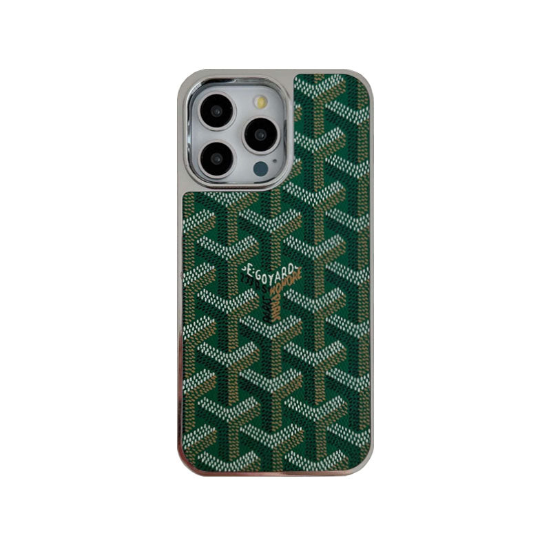 GD iPhone Case Leather Green-DDK240606